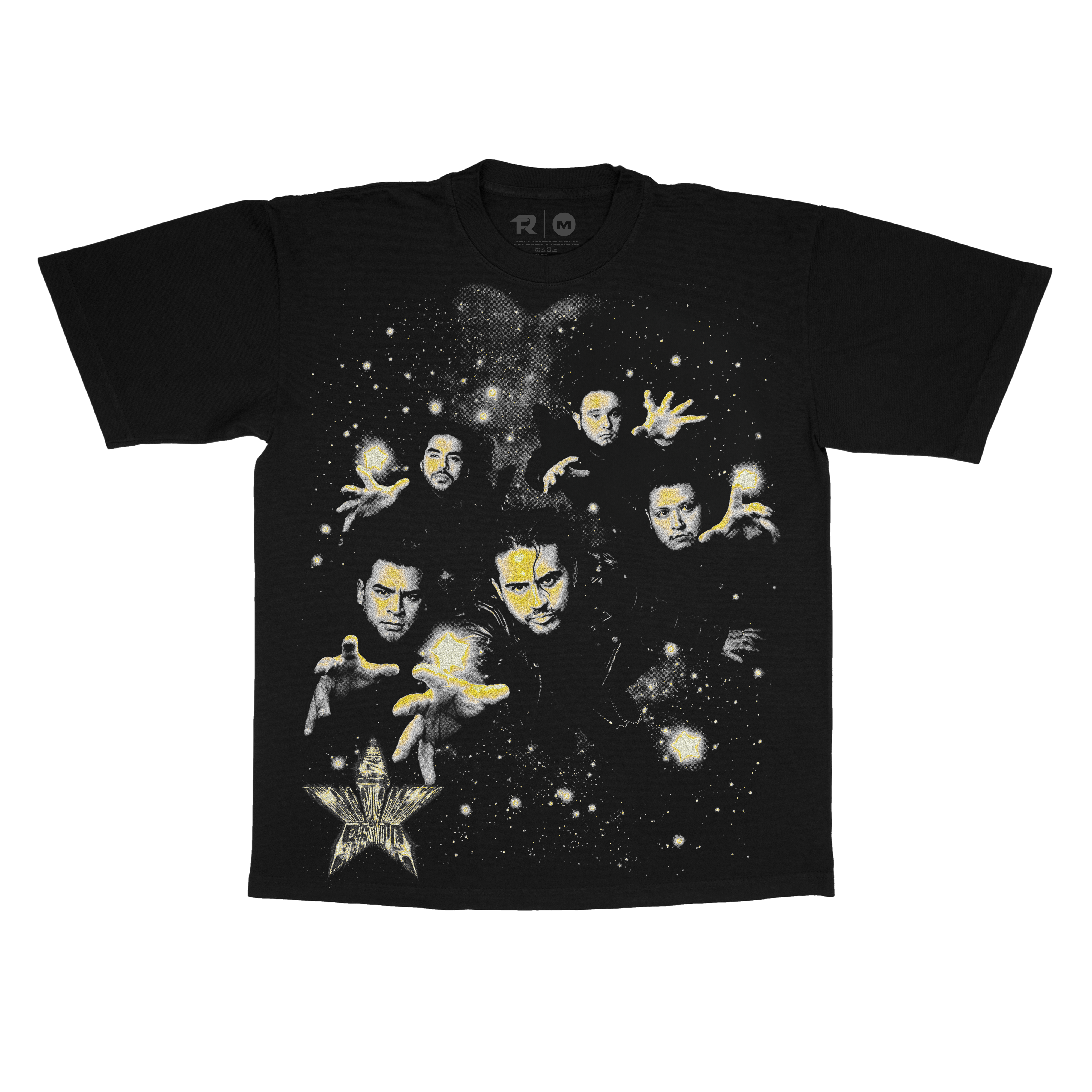 TO THE MOON TEE - BLACK TSHIRT – FUERZA REGIDA TO THE MOON TEE - BLACK TSHIRT – FUERZA REGIDA