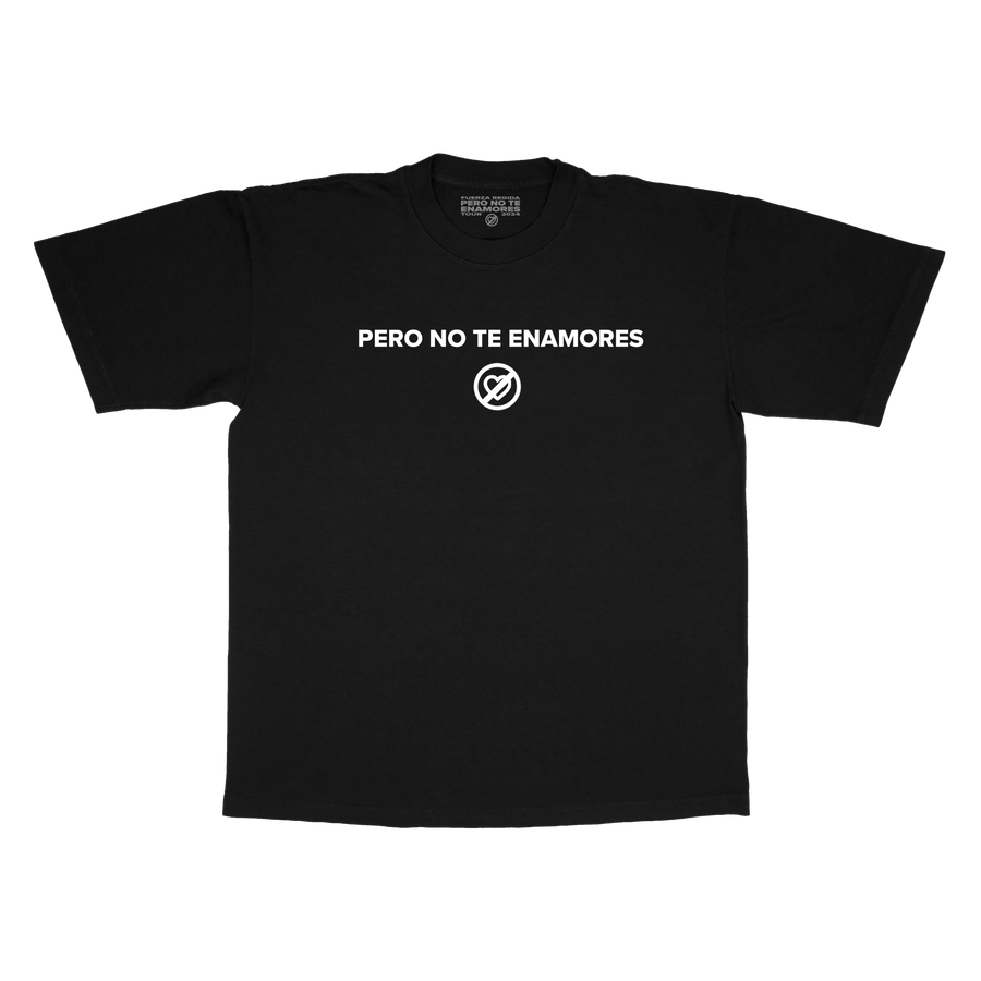 NO TE ENAMORES OFFICIAL TOUR -  BLACK S/S TEE