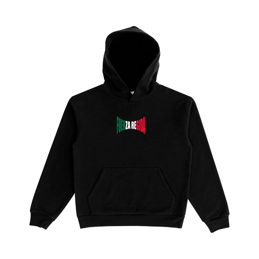 FUER-ZA-REGIDA FLAG  HEAVYWEIGHT HOODIE - BLACK