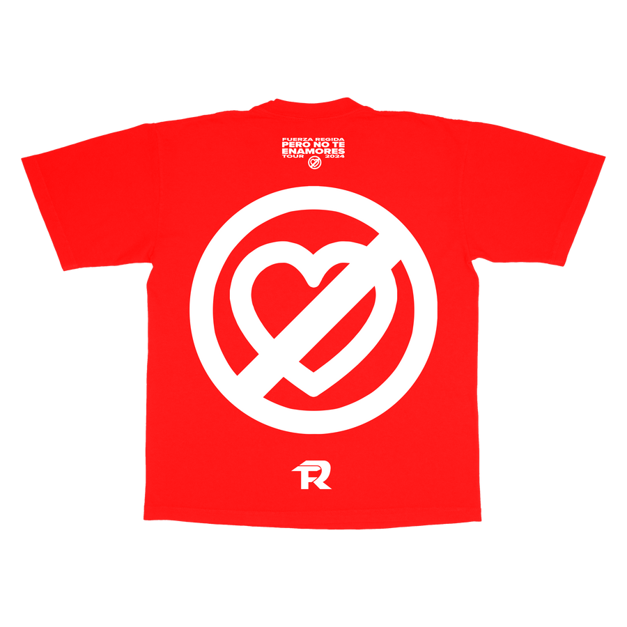 NO TE ENAMORES OFFICIAL TOUR -  RED S/S TEE