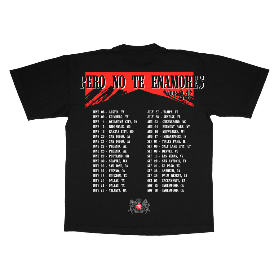 FR TOUR DATES -  BLACK S/S TEE