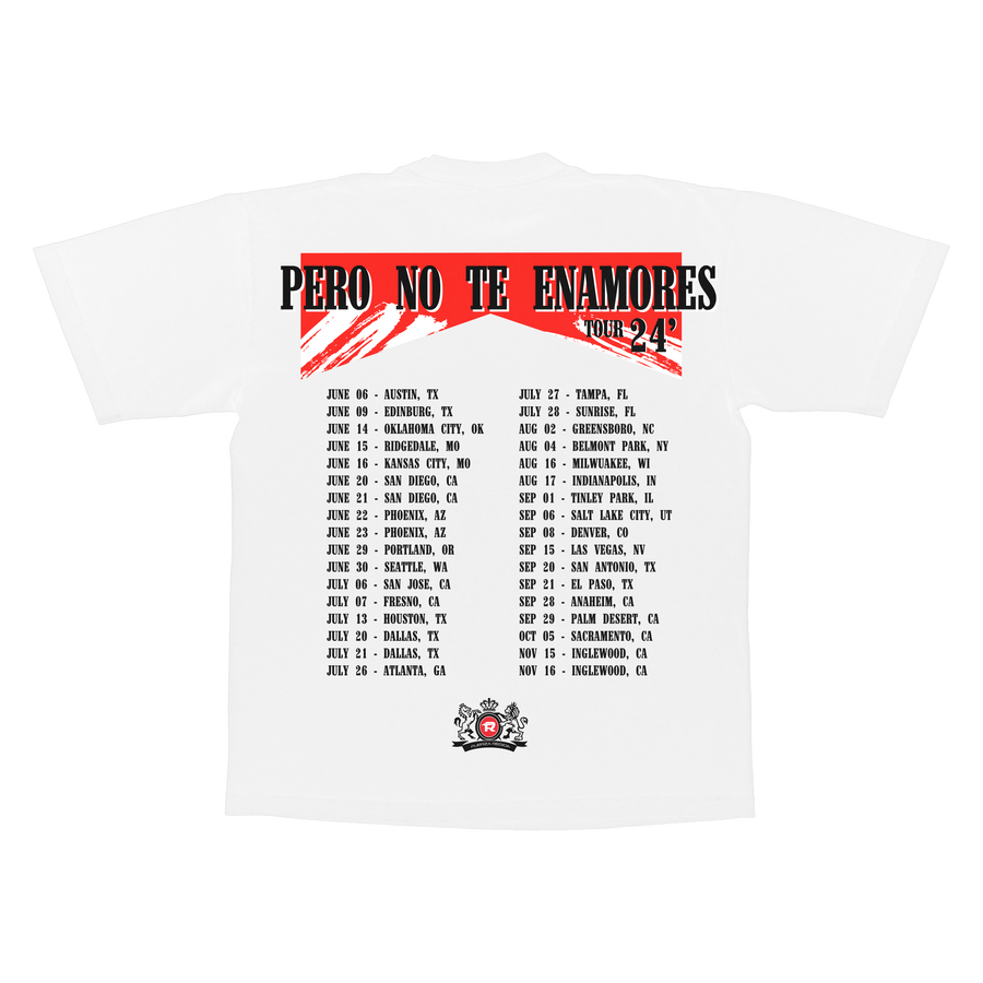 FR TOUR DATES -  WHITE S/S TEE