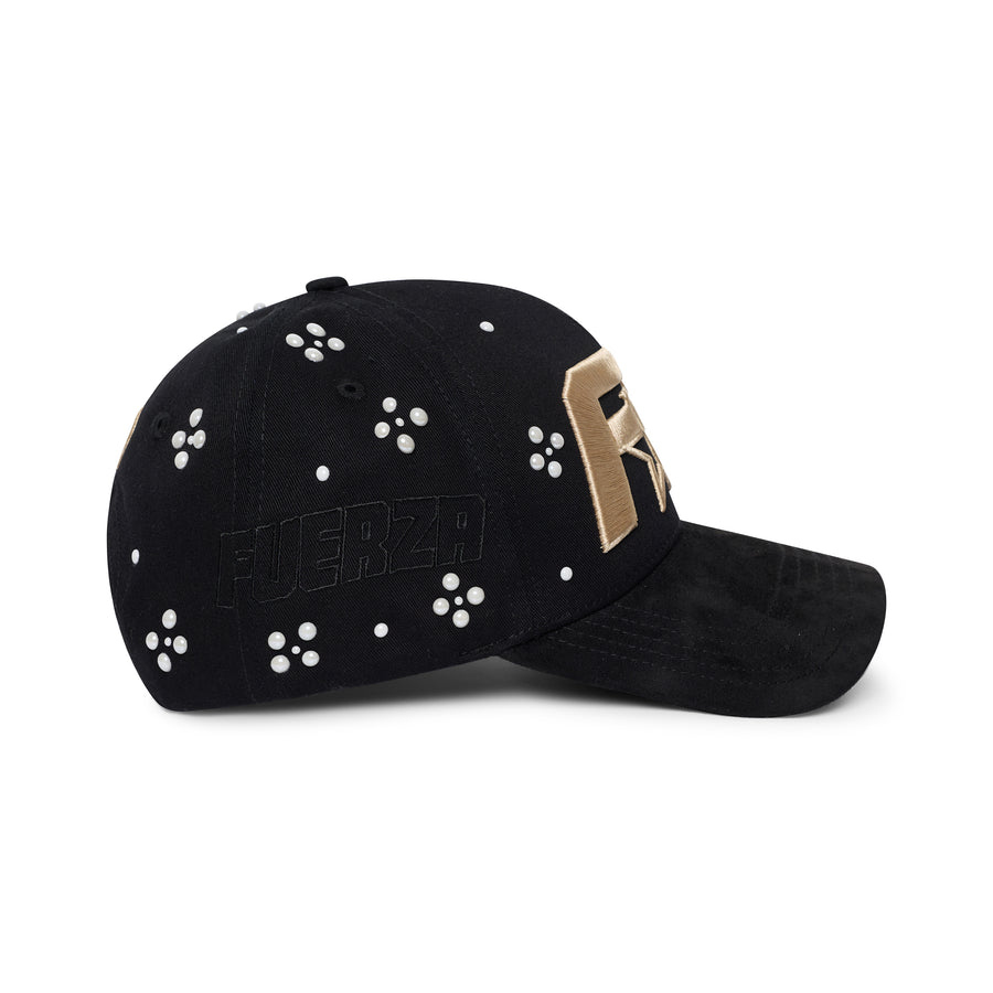 FR PEARLS - HAT BLACK