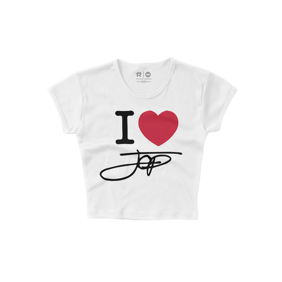 I <3 JOP  - WHITE BABY TEE