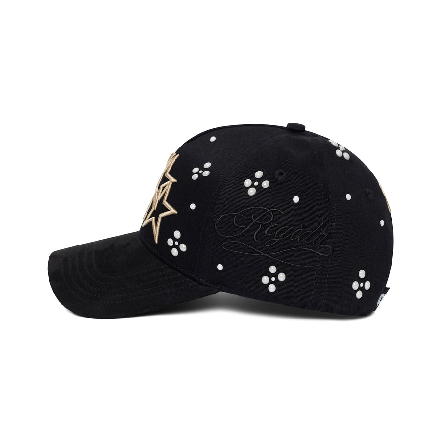 FR PEARLS - HAT BLACK