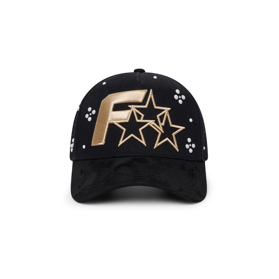 FR PEARLS - HAT BLACK