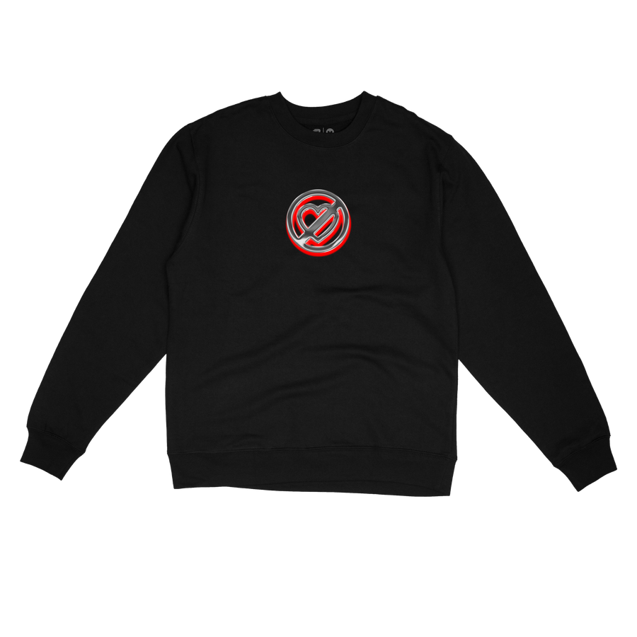 JOP CHROME CREWNECK - BLACK