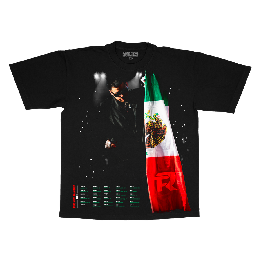 MEXICAN FLAG -  BLACK S/S TEE