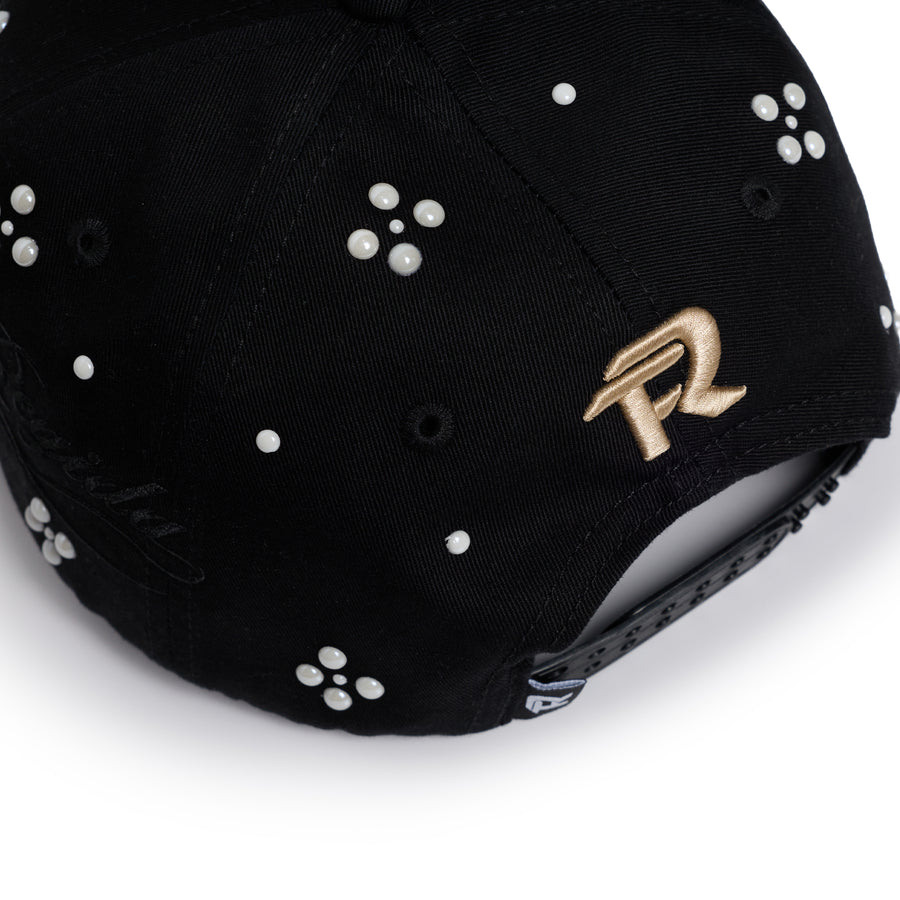 FR PEARLS - HAT BLACK