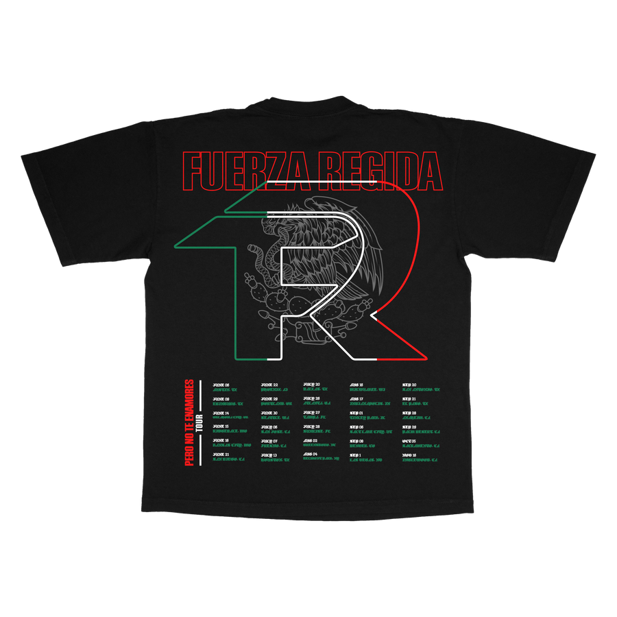 MEXICAN FLAG -  BLACK S/S TEE