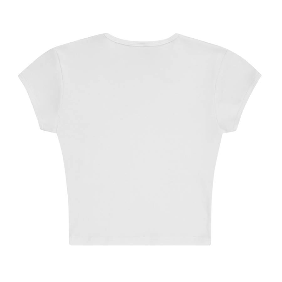 PELIGROSA - WHITE BABY TEE