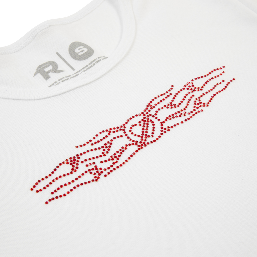 PELIGROSA - WHITE BABY TEE