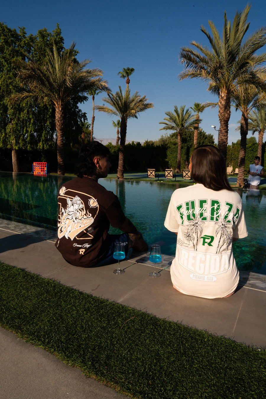 PALMS PARADISE - CREAM S/S TEE