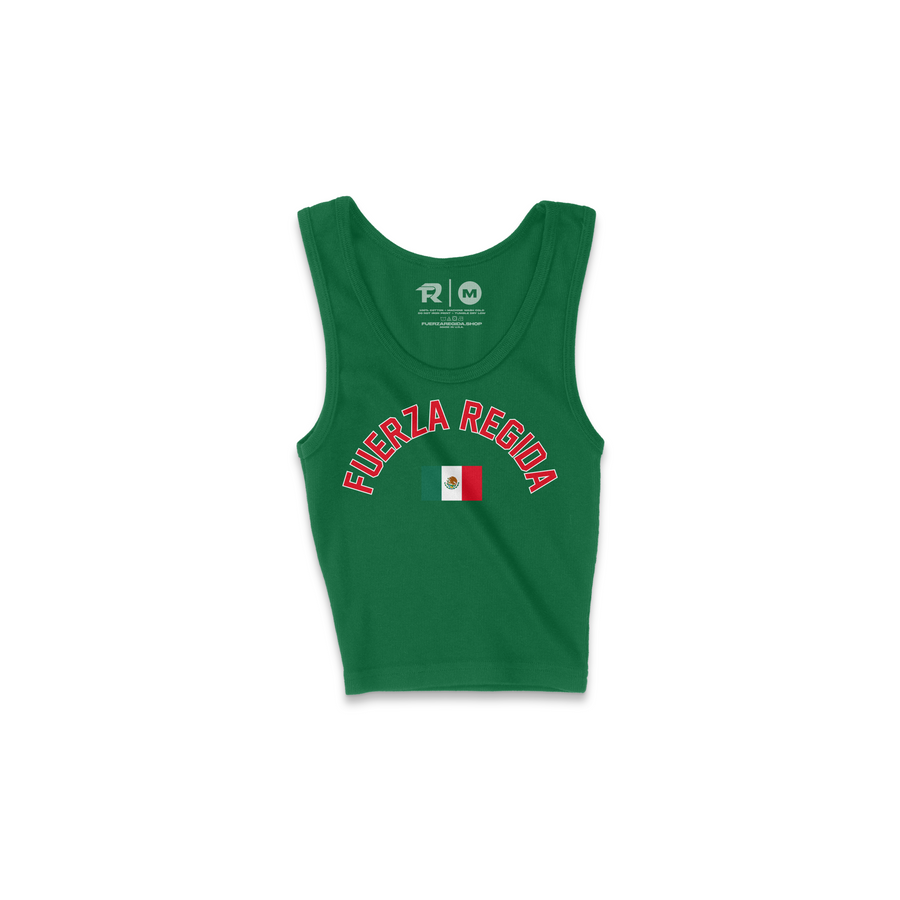 COLLEGE FUERZA - GREEN WOMEN TANK
