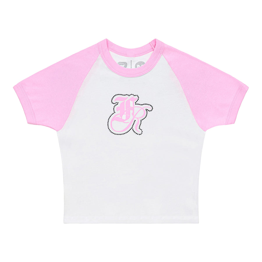 WOMEN - STONES - PINK RAGLAN TEE