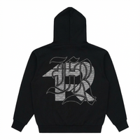 ESSENTIALS STONE - ZIP HOODIE BLACK – FUERZA REGIDA