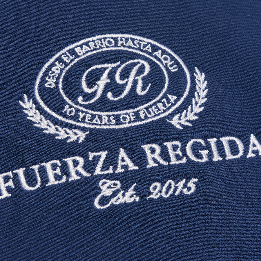 FR LEAGUE- CROPPED HOODIE NAVY