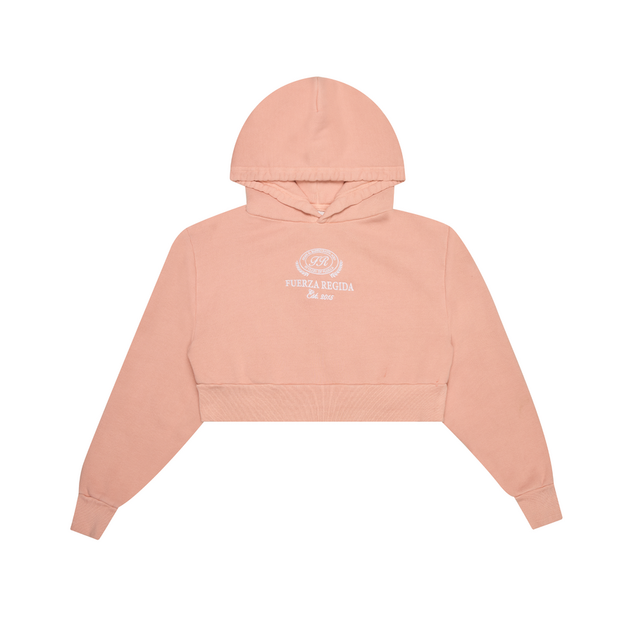 FR LEAGUE - CROPPED HOODIE PINK