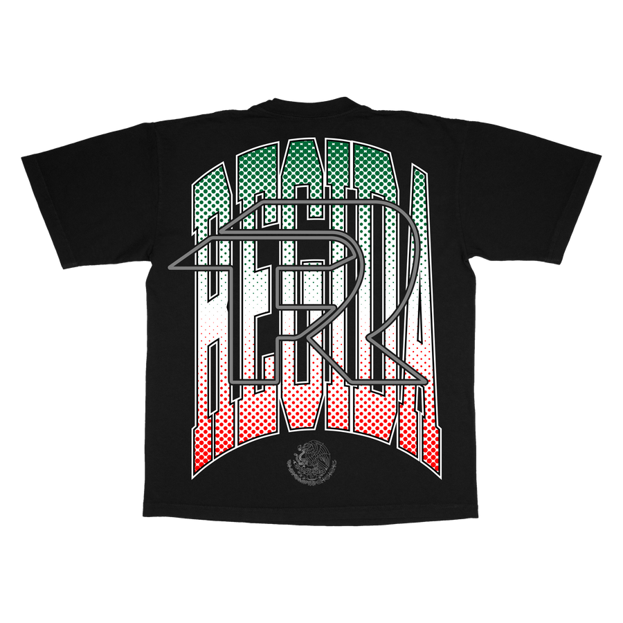 TRI COLOR FUERZA  -  BLACK S/S TEE